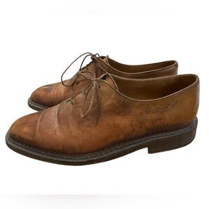Berluti High End Brown Leather Oxford Dress Shoes Men’s 7.5 / US 8.5 MSRP $2660